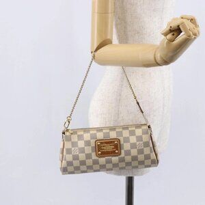 LOUIS VUITTON Damier Azur Eva Shoulder Bag 2way N55214 LV Auth 149303